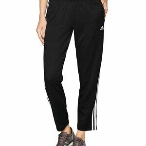 Adidas Track Pants Womens L Black Joggers Basketball Breakaway Button-Down
